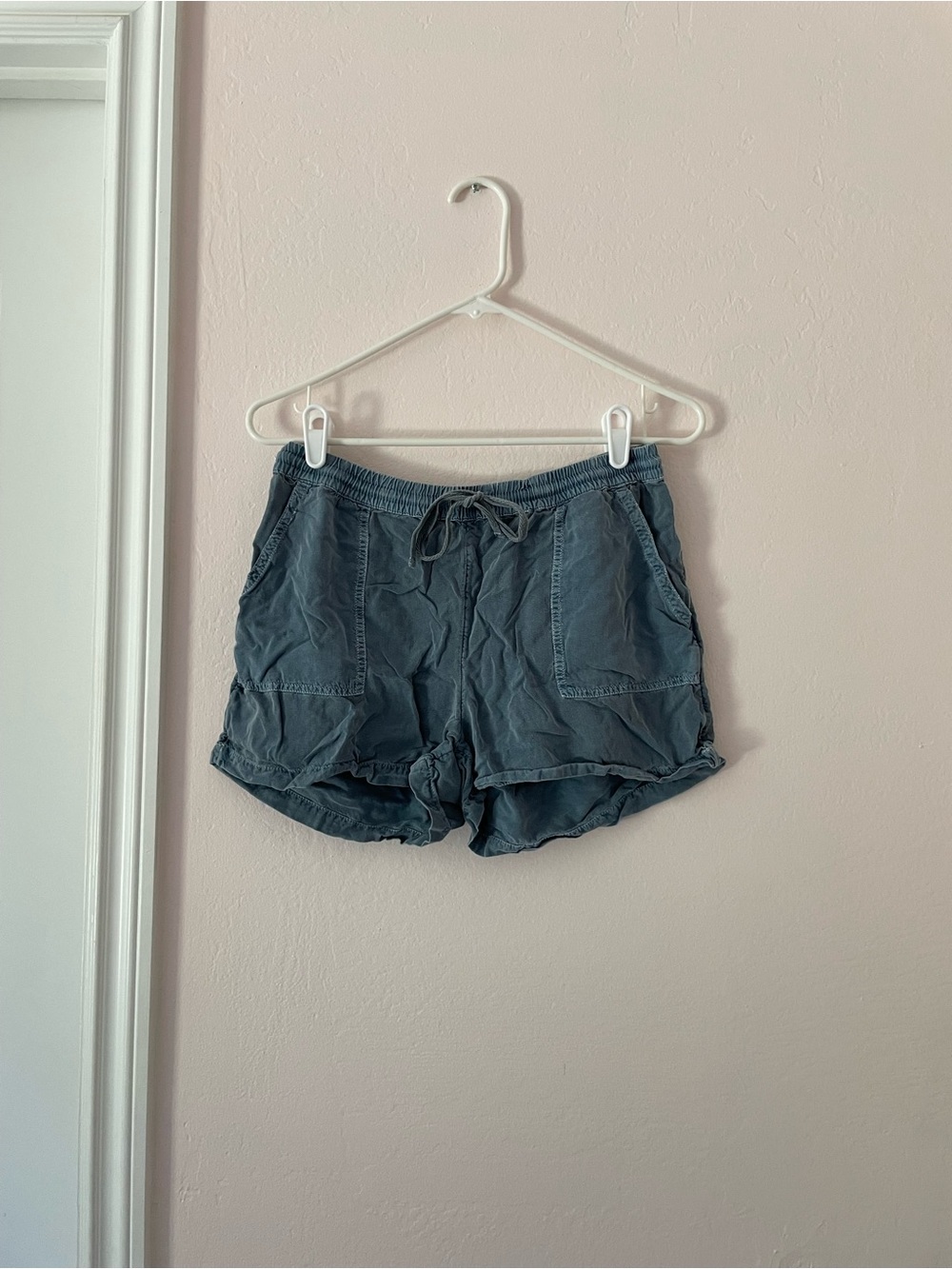 O'Neill Women's Slate Blue Drawstring Athletic Shorts
